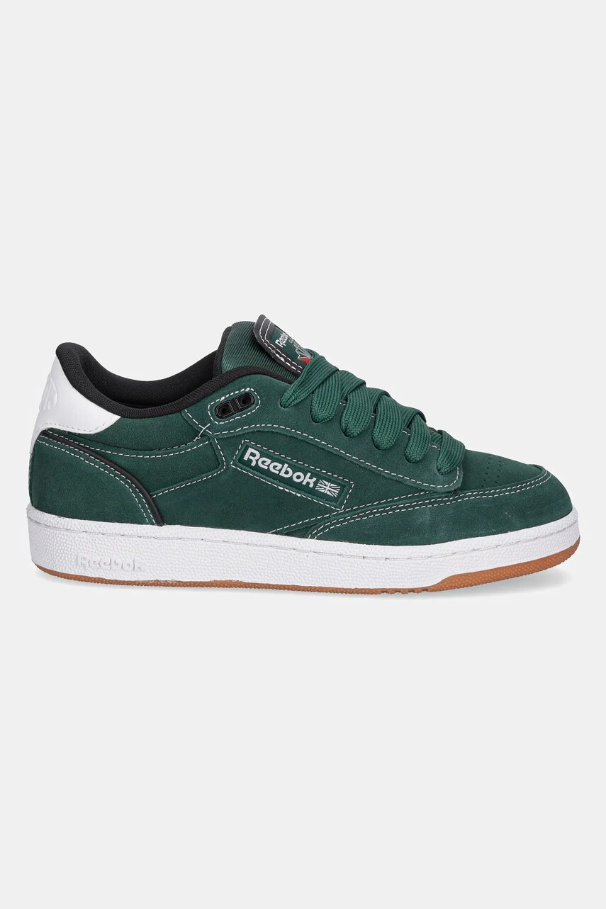 Замшеві кросівки Reebok Classic CLUB C BULC CLN колір зелений 100209035