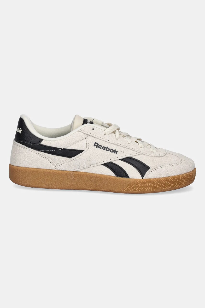 Замшеві кросівки Reebok Classic Smash Edge колір бежевий 100216157