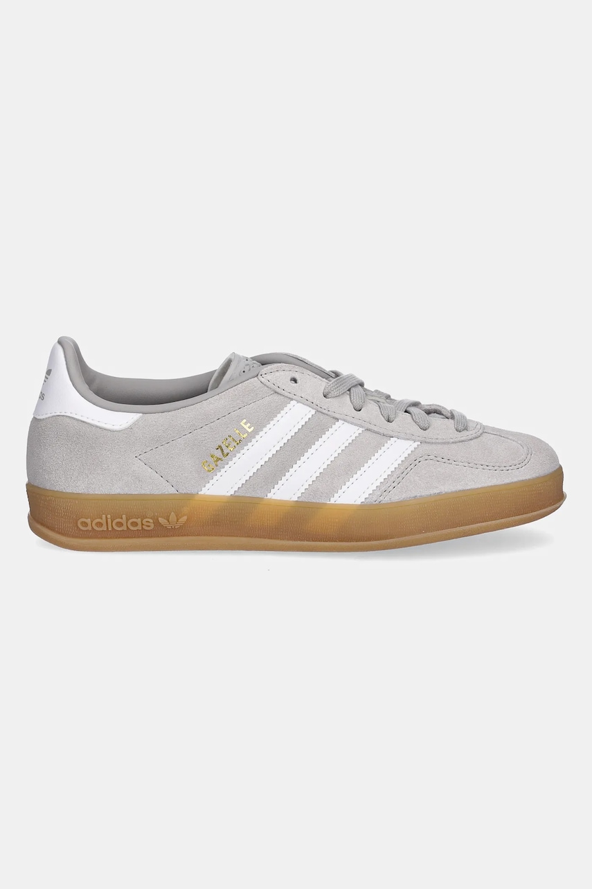Замшеві кросівки adidas Originals Gazelle Indoor колір сірий JQ0176
