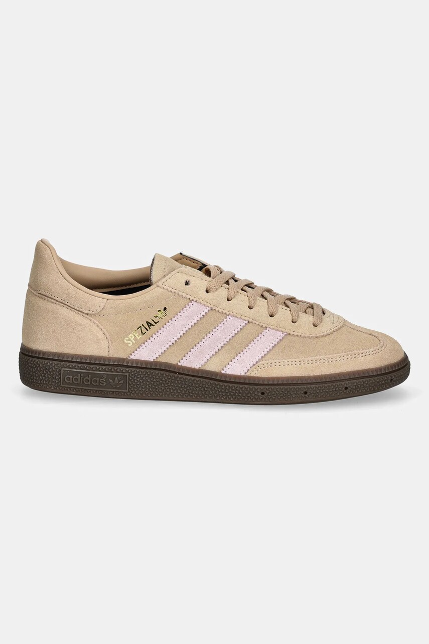 Замшеві кросівки adidas Originals Handball Spezial колір бежевий JI2651