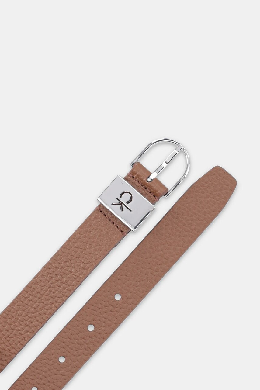 Шкіряний ремінь Calvin Klein жіночий колір коричневий K60K612856