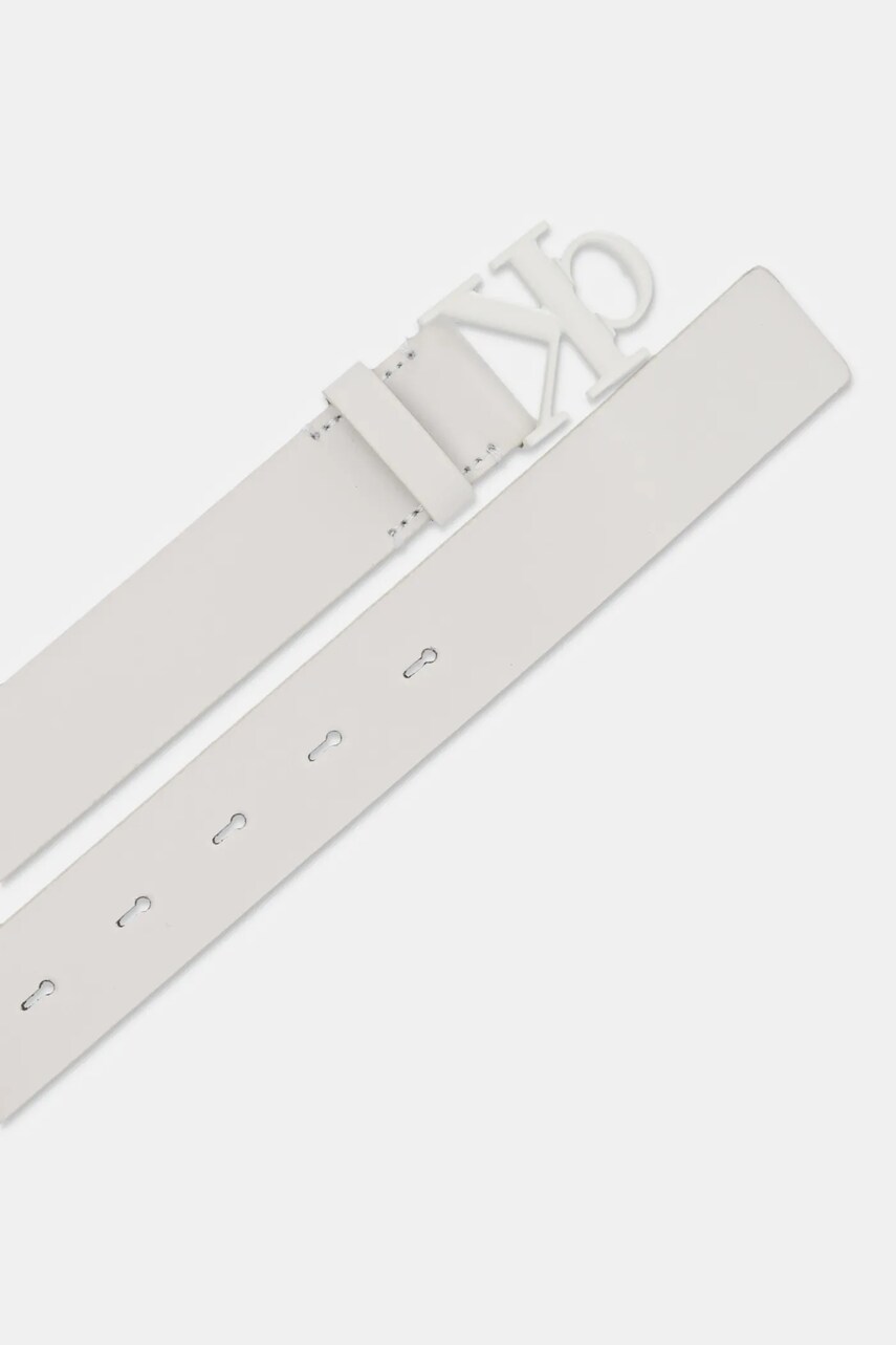 Шкіряний ремінь Calvin Klein Jeans жіночий колір бежевий K60K613125