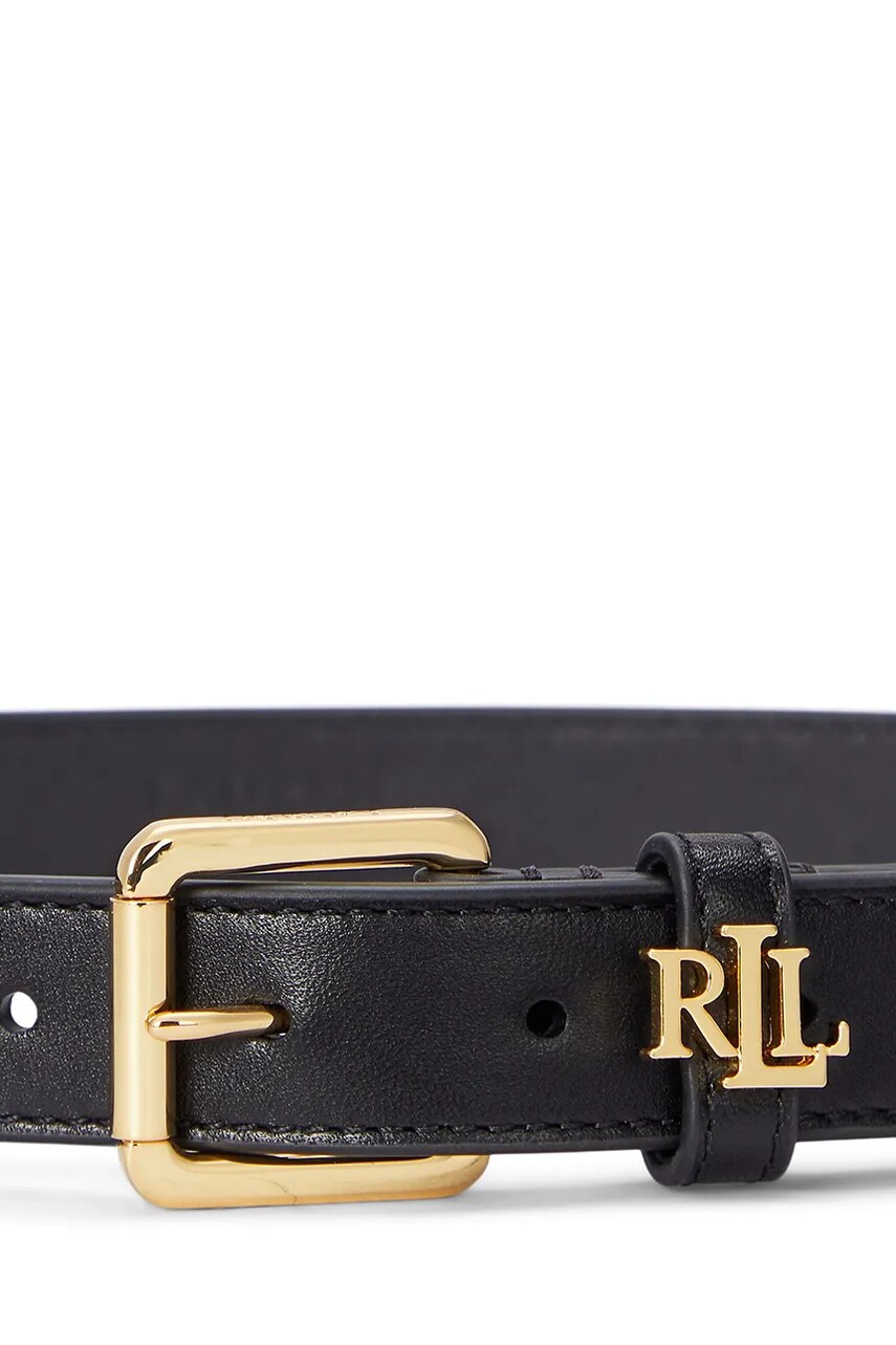Шкіряний ремінь Lauren Ralph Lauren жіночий колір чорний 412968763