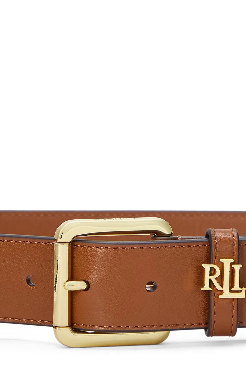 Шкіряний ремінь Lauren Ralph Lauren жіночий колір коричневий 412968765