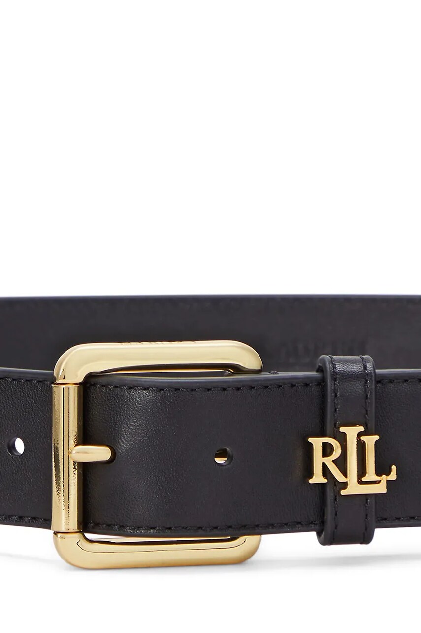 Шкіряний ремінь Lauren Ralph Lauren жіночий колір чорний 412968765