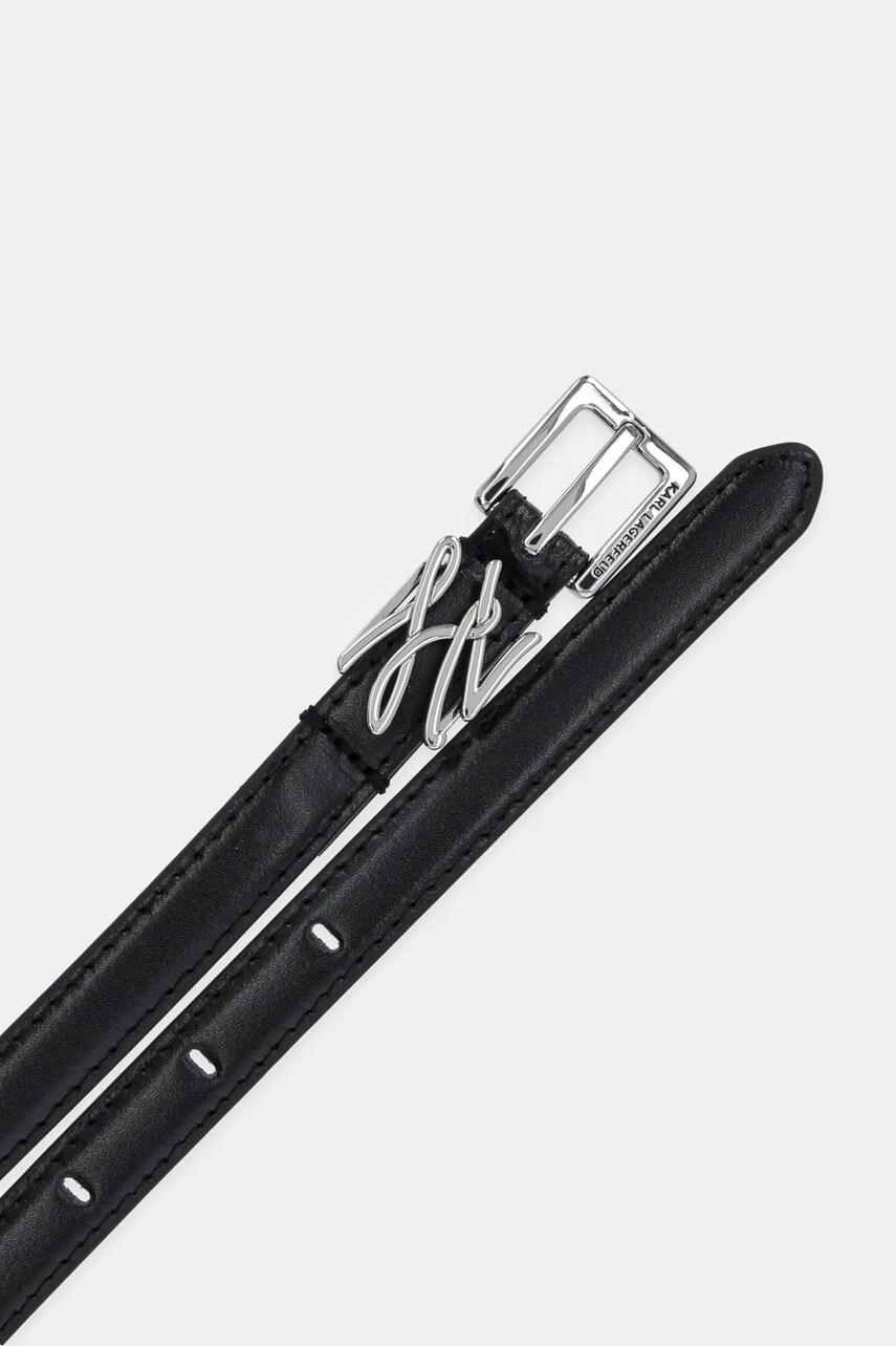 Ремінь Karl Lagerfeld жіночий колір чорний A1W33061