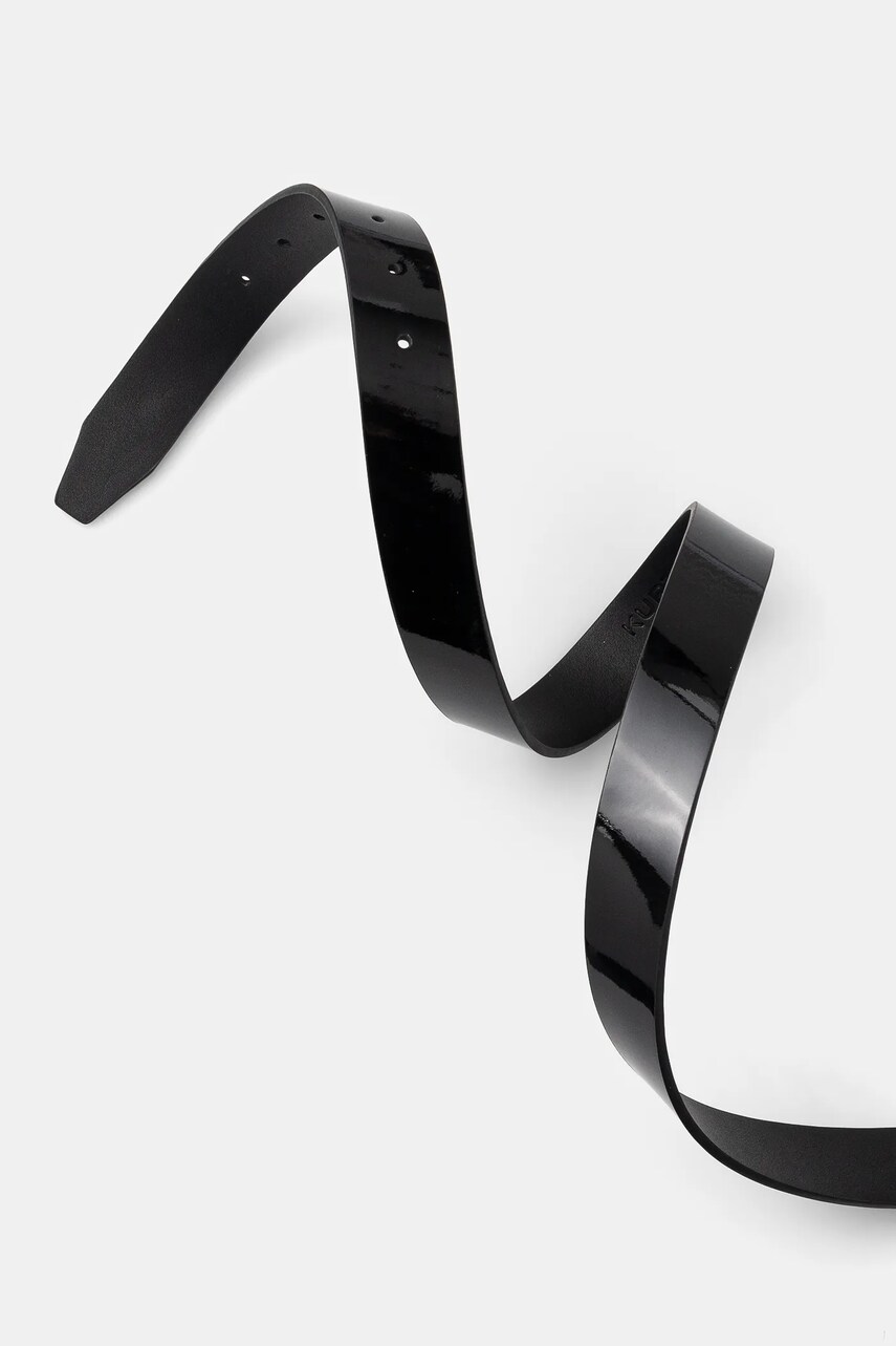 Шкіряний ремінь Kurt Geiger London 30 MAYFAIR BELT жіночий колір чорний 758409309
