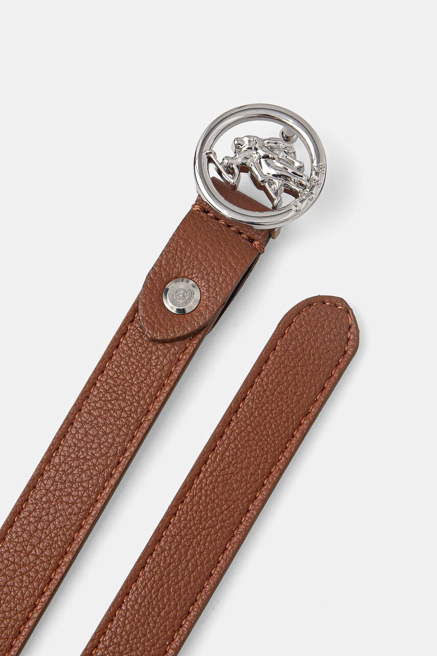 Ремінь U.S. Polo Assn. Gardena жіночий колір коричневий AEUGC2636WB4