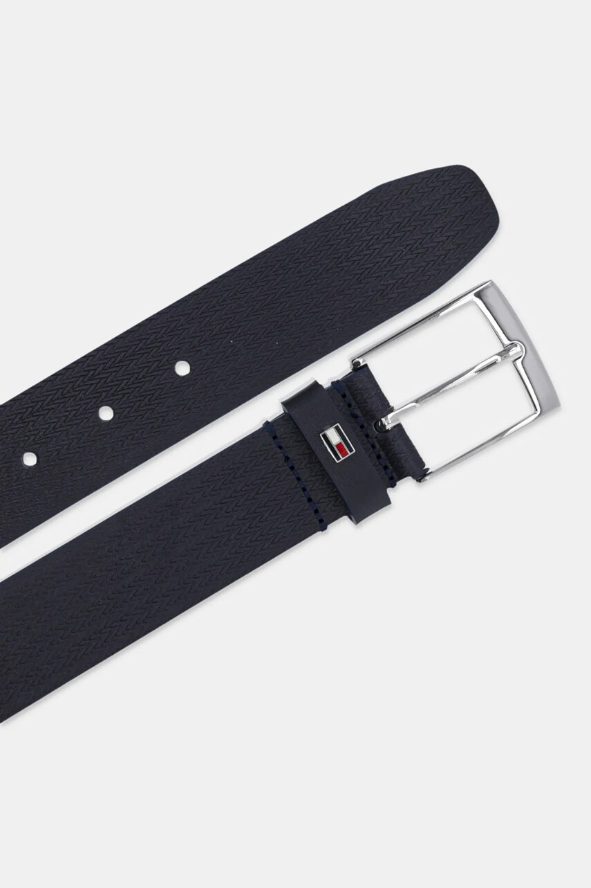 Шкіряний ремінь Tommy Hilfiger чоловічий колір синій AM0AM13015