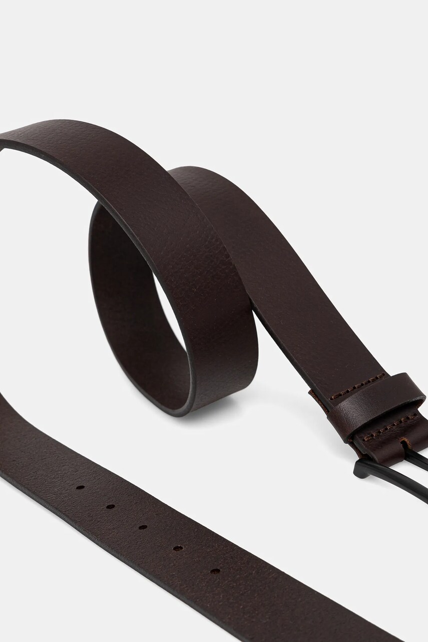 Шкіряний ремінь Calvin Klein чоловічий колір коричневий K50K512651