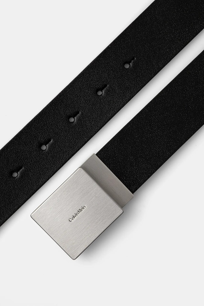 Шкіряний ремінь Calvin Klein чоловічий колір чорний K50K512660
