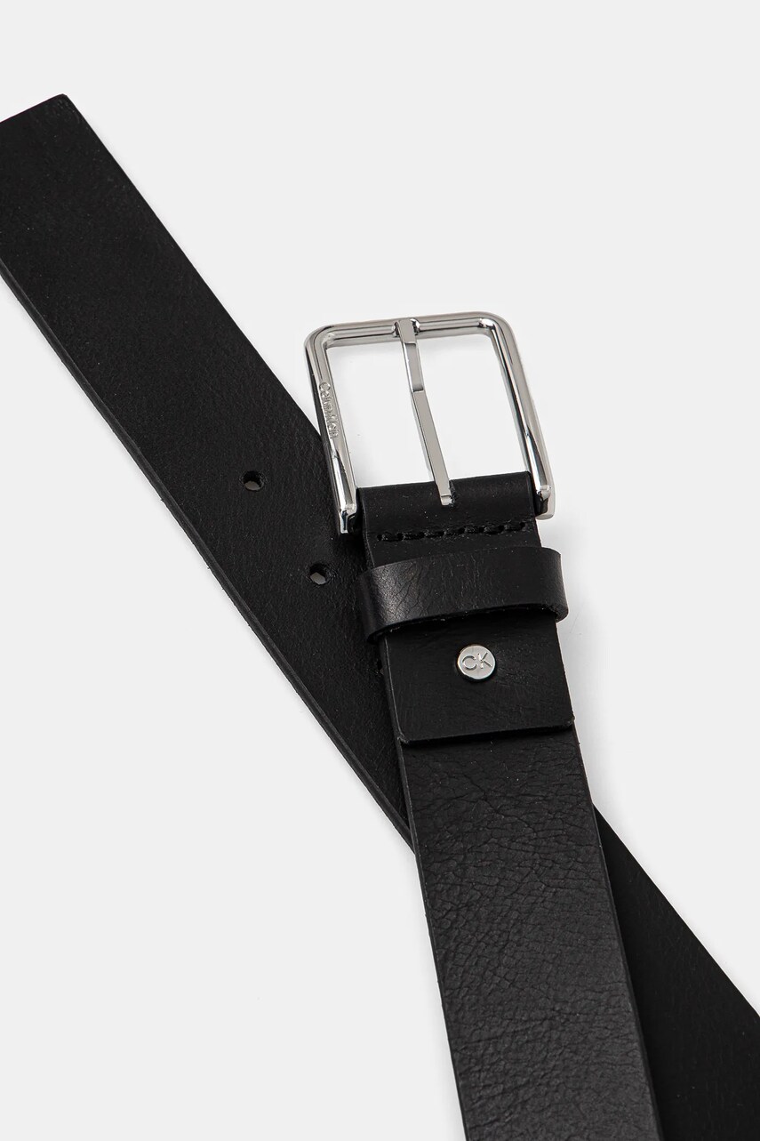 Шкіряний ремінь Calvin Klein чоловічий колір чорний K50K513016