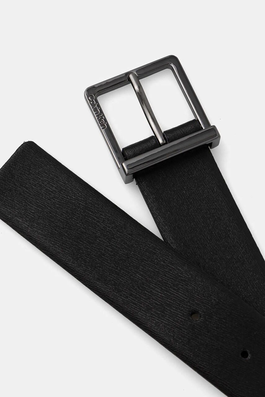 Шкіряний ремінь Calvin Klein чоловічий колір чорний K50K512837