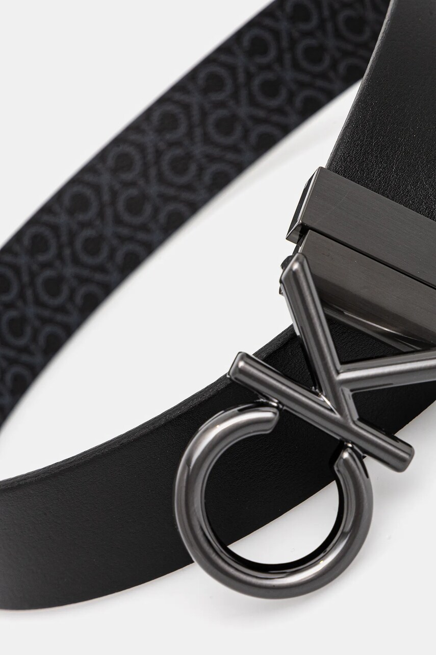 Двосторонній ремінь Calvin Klein чоловічий колір чорний K50K512829