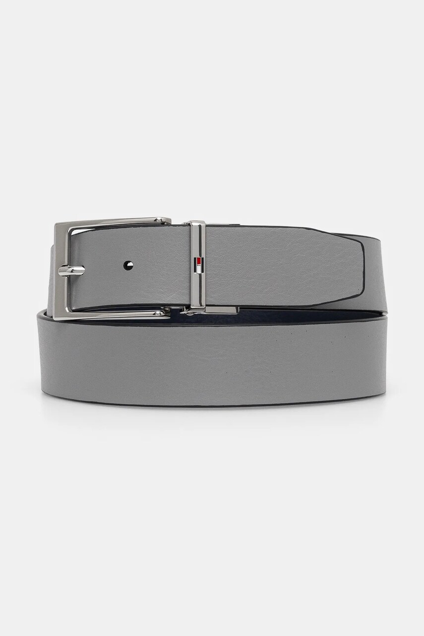 Шкіряний ремінь Tommy Hilfiger чоловічий колір синій AM0AM13178