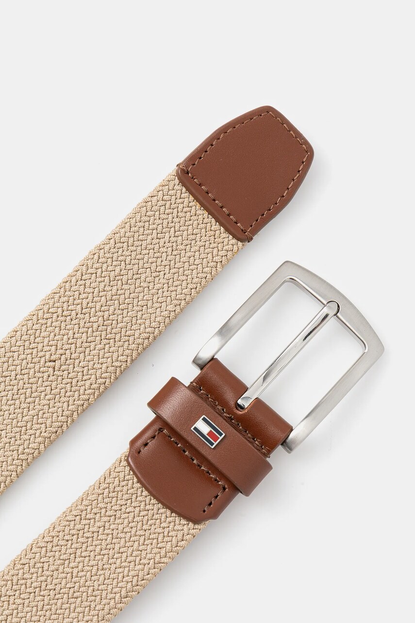 Ремінь Tommy Hilfiger чоловічий колір бежевий AM0AM13354