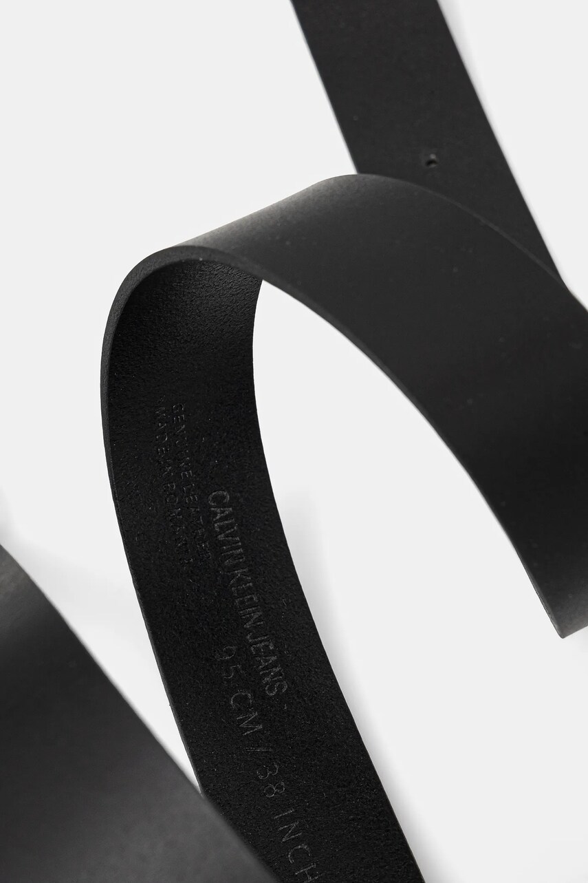 Шкіряний ремінь Calvin Klein Jeans чоловічий колір чорний LV04G7000G