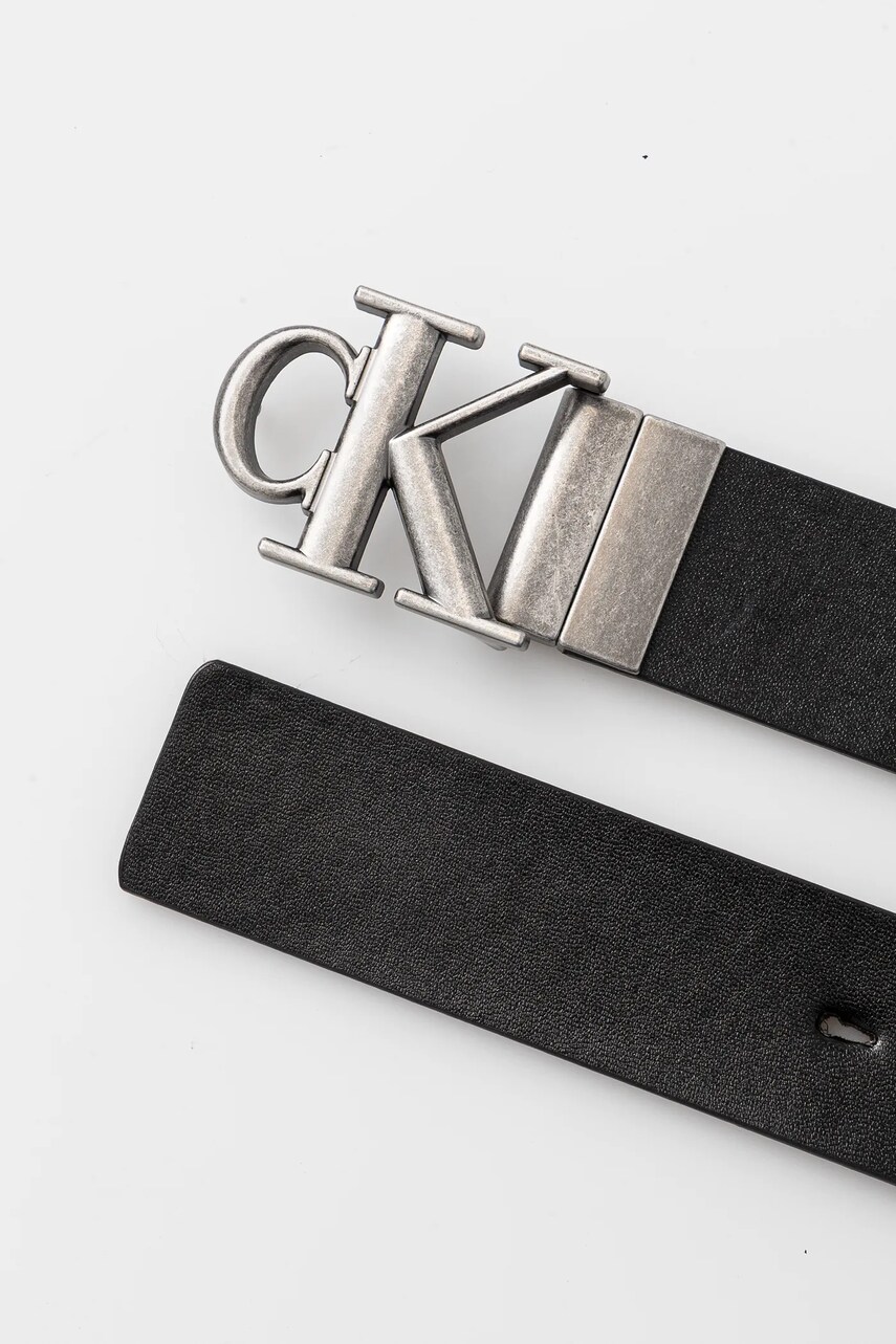 Двосторонній ремінь Calvin Klein Jeans чоловічий колір чорний LV04G7002G