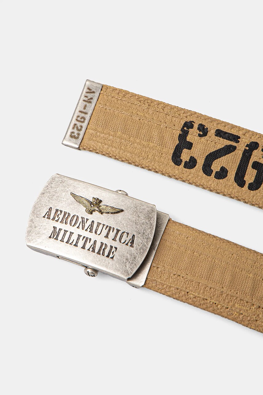 Ремінь Aeronautica Militare чоловічий колір бежевий CI317CT3585