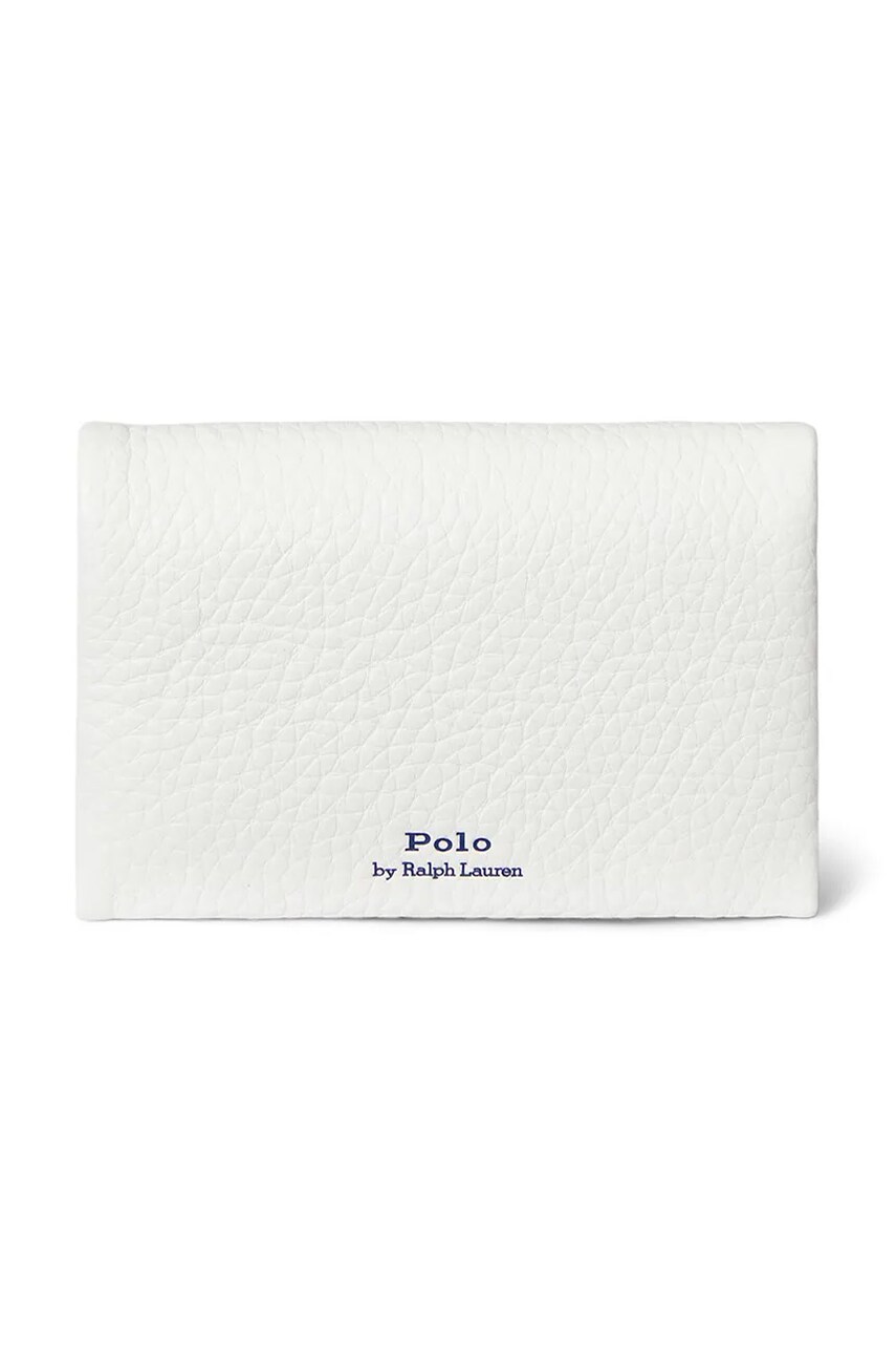 Шкіряний гаманець Polo Ralph Lauren жіночий колір білий 427949873