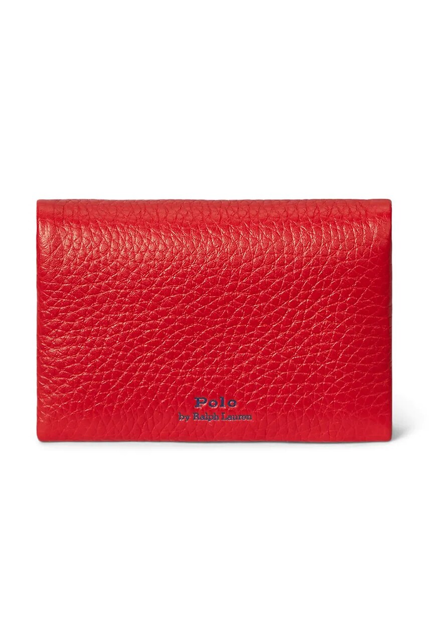 Шкіряний гаманець Polo Ralph Lauren жіночий колір червоний 427949873