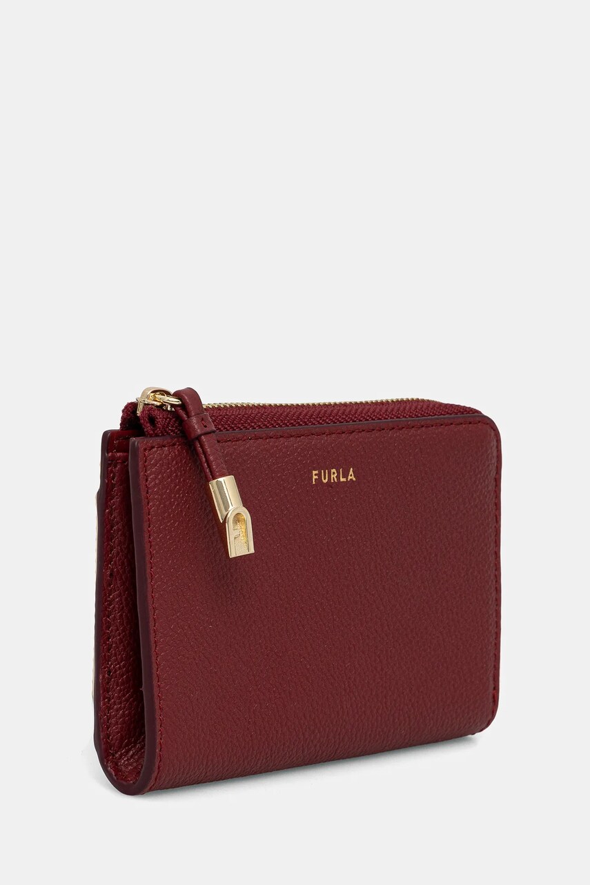 Шкіряний гаманець Furla жіночий колір бордовий WP00470 BX3036 CGQ00