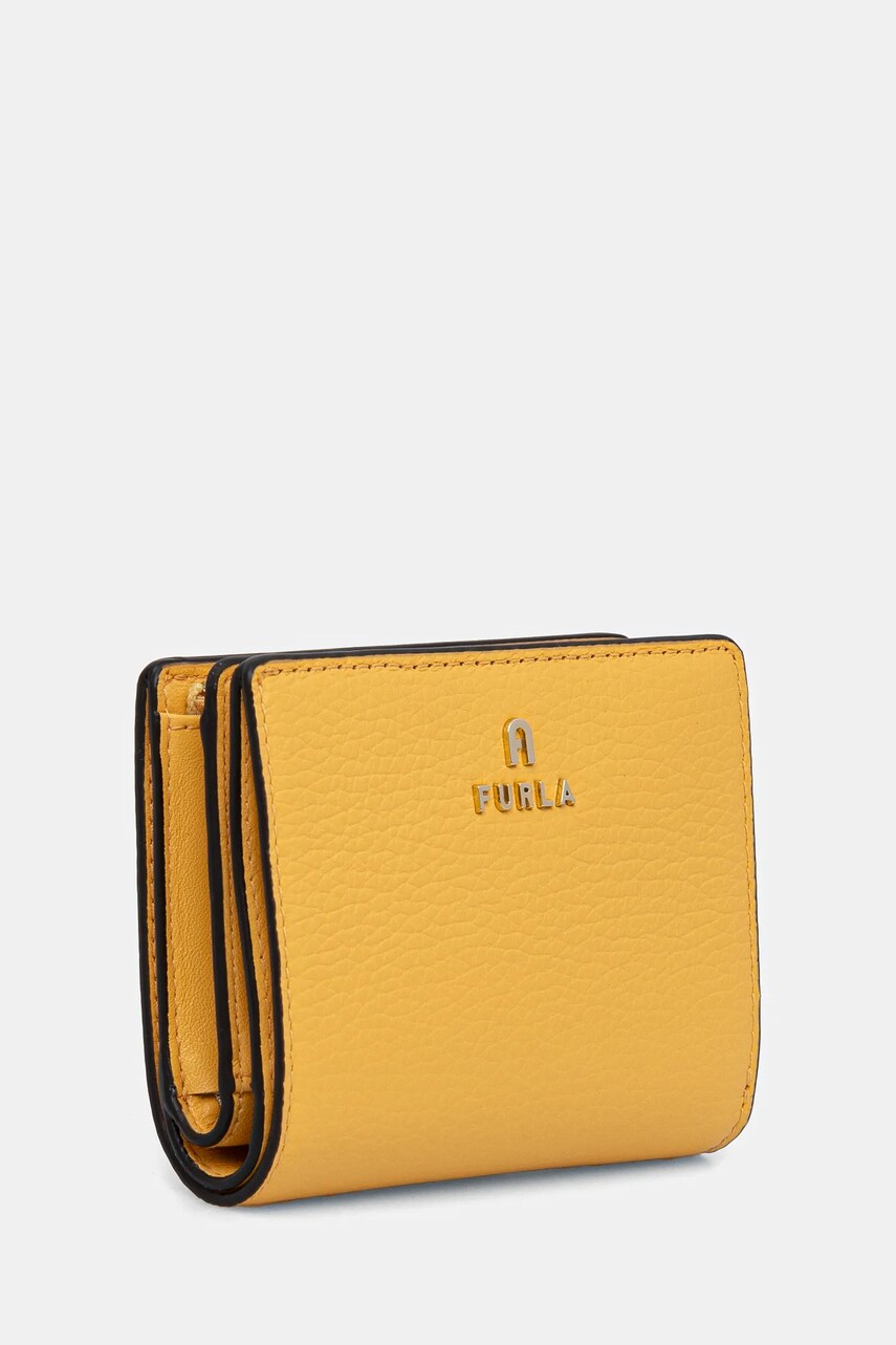 Шкіряний гаманець Furla жіночий колір жовтий WP00307 HSF000 CRE00