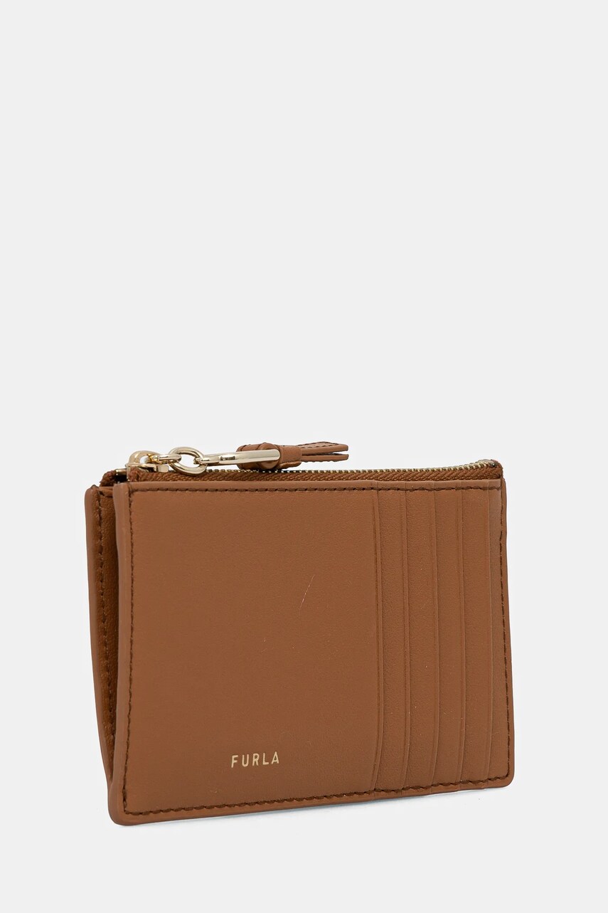 Шкіряний гаманець Furla жіночий колір коричневий WP00449 BX2045 RY000