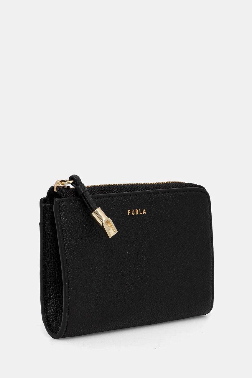 Шкіряний гаманець Furla жіночий колір чорний WP00470 BX3036 O6000