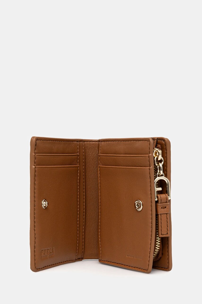 Шкіряний гаманець Furla жіночий колір бежевий WP00451 BX2045 RY000