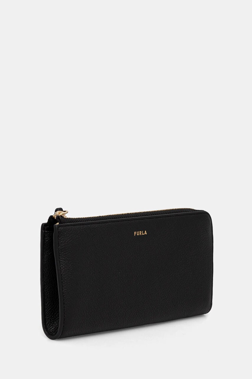 Шкіряний гаманець Furla жіночий колір чорний WP00471 BX3036 O6000