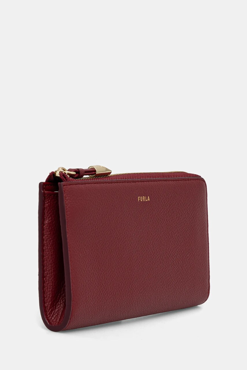 Шкіряний гаманець Furla жіночий колір бордовий WP00471 BX3036 CGQ00