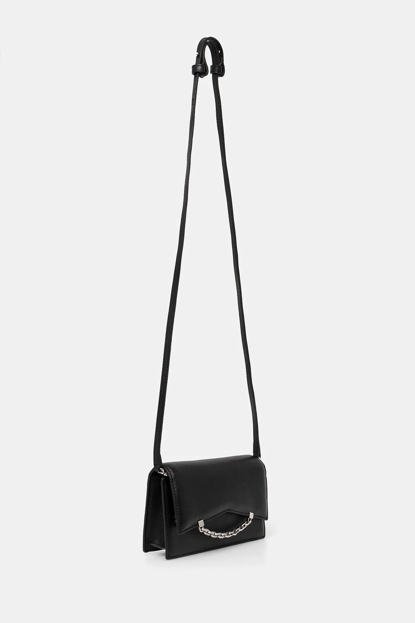 Шкіряна сумочка Karl Lagerfeld колір чорний A1W32037