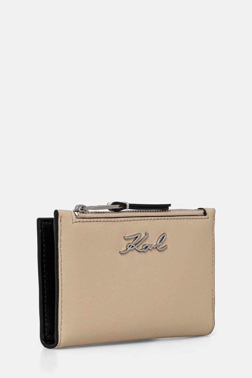Гаманець Karl Lagerfeld жіночий колір бежевий A1W32104