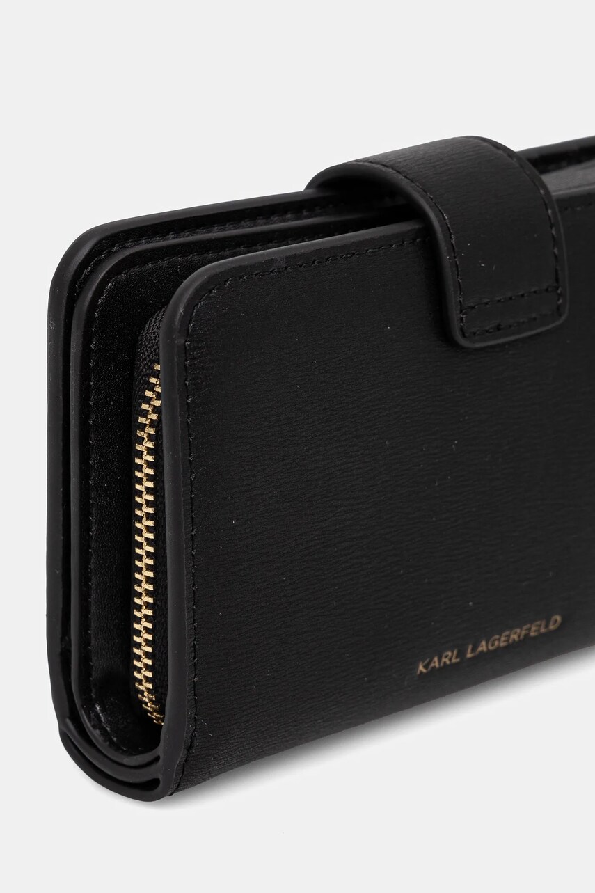 Гаманець Karl Lagerfeld жіночий колір чорний A1W32109
