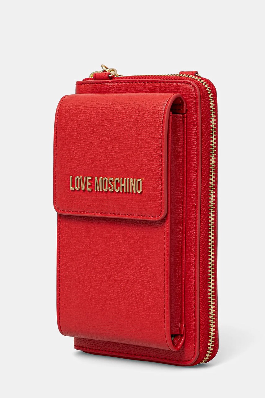 Гаманець Love Moschino жіночий колір червоний JC5701PP1