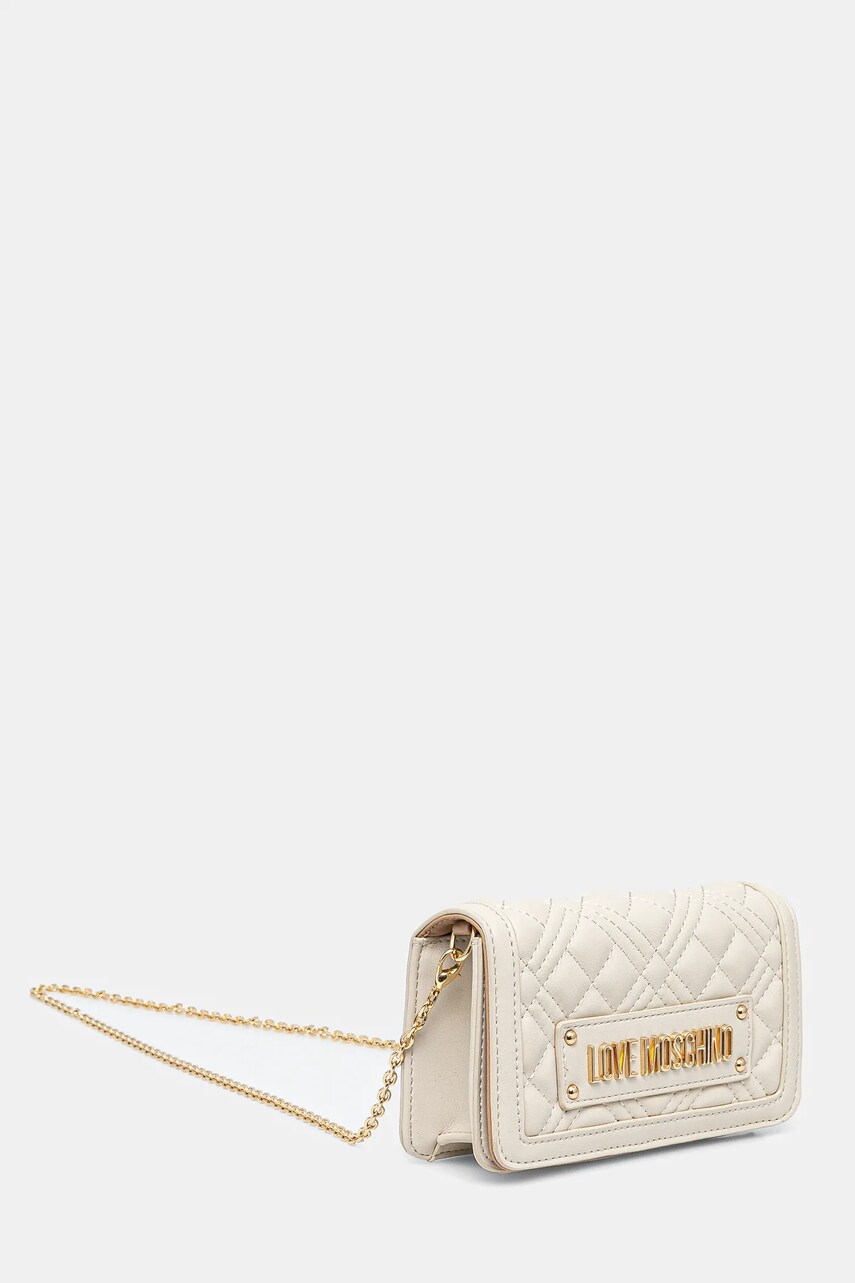 Клатч Love Moschino колір бежевий JC5681PP1