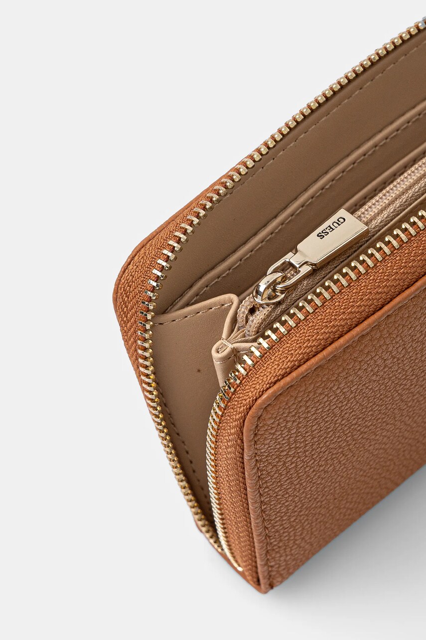 Гаманець Guess LAUREL жіночий колір коричневий SWBG85 00140