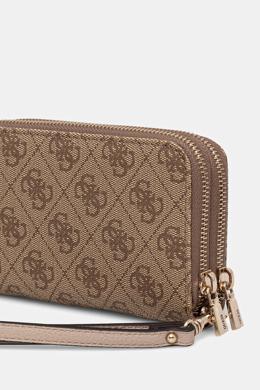 Гаманець Guess LAUREL жіночий колір бежевий SWSG85 00164