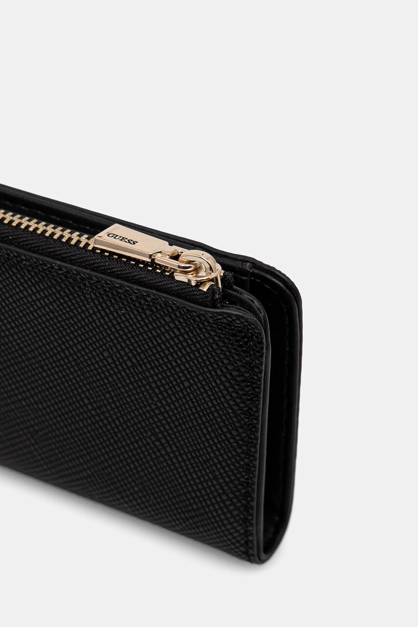 Гаманець Guess LAUREL жіночий колір чорний SWZG85 00156