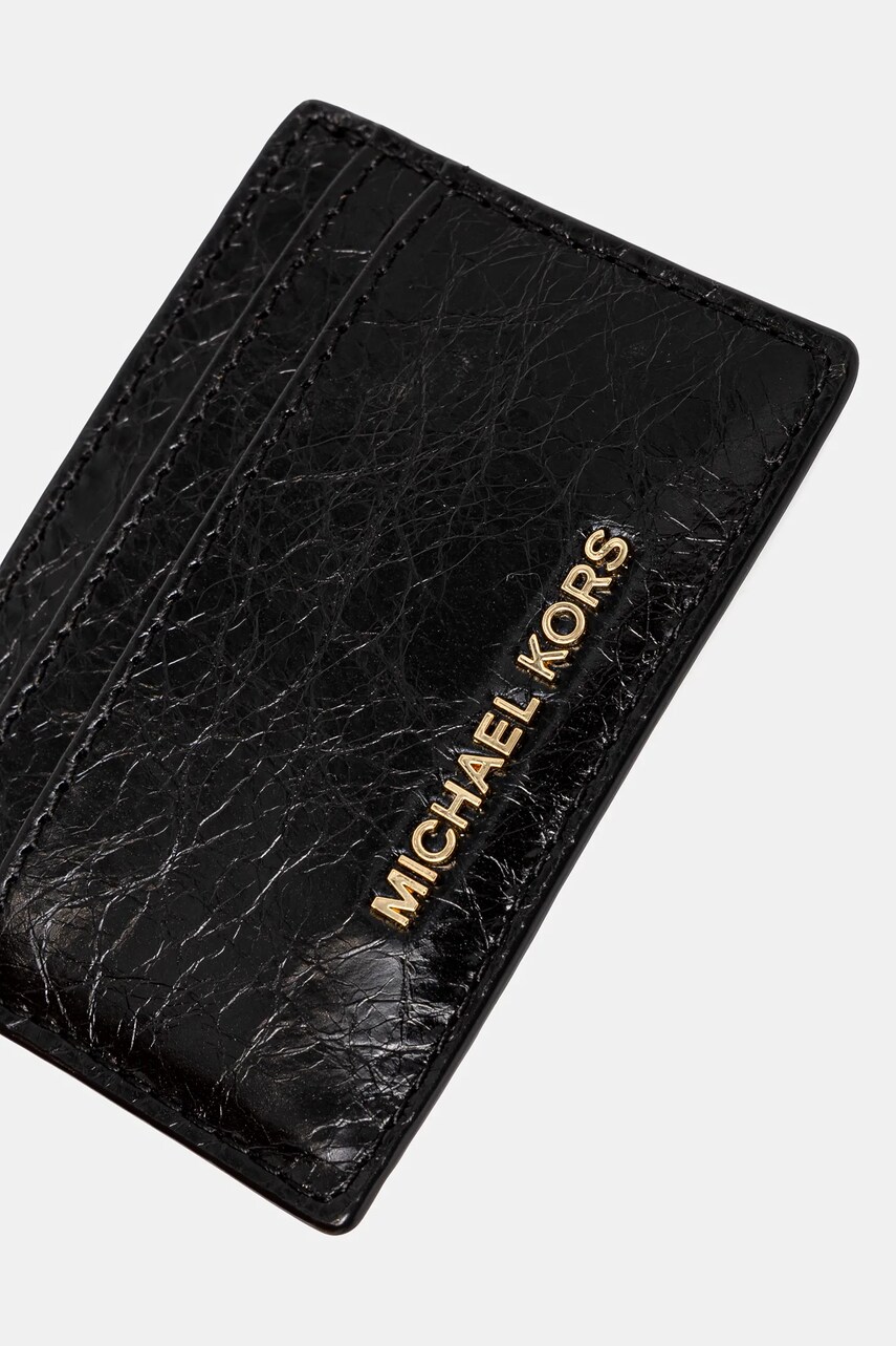 Шкіряний чохол для карти MICHAEL Michael Kors колір чорний 32R5GJ6D1L