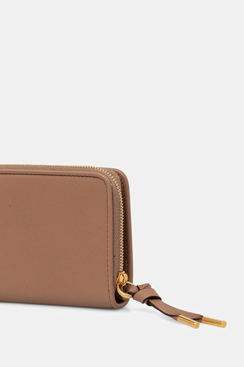 Шкіряний гаманець Bally жіночий колір коричневий WLW01W