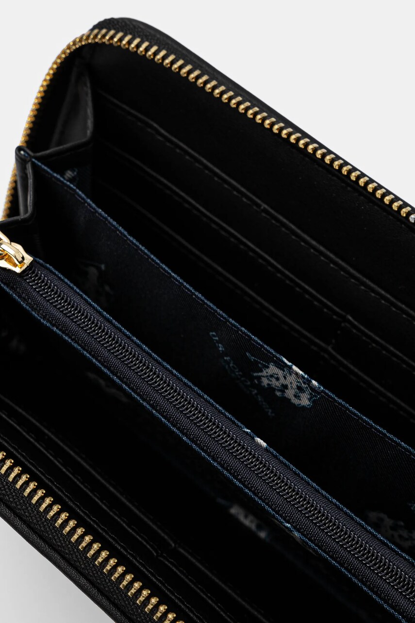 Гаманець U.S. Polo Assn. HAMPTON жіночий колір чорний WIUHD6225WVP