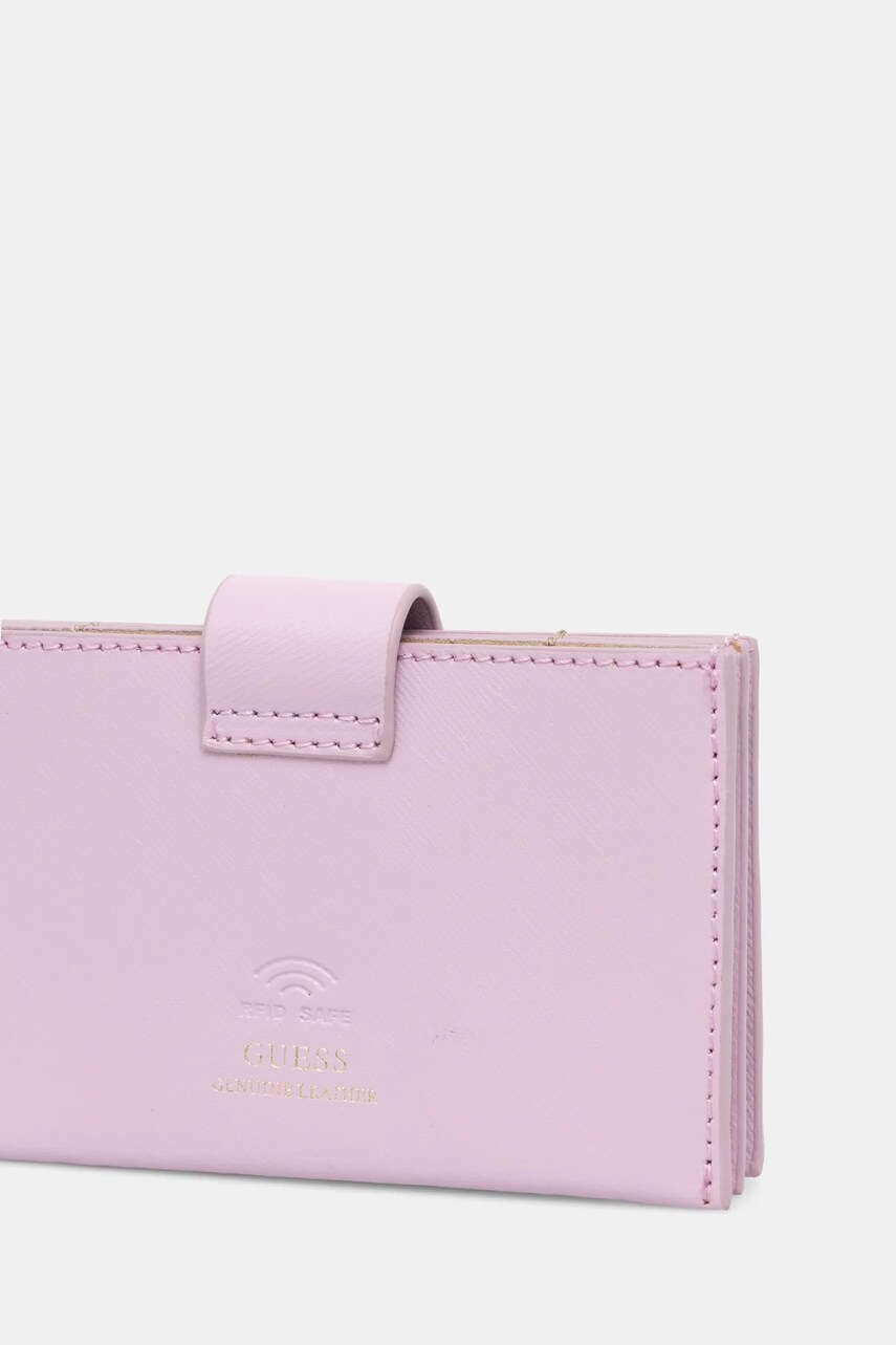Шкіряний гаманець Guess MIRIAM жіночий колір фіолетовий RW1773 P5201