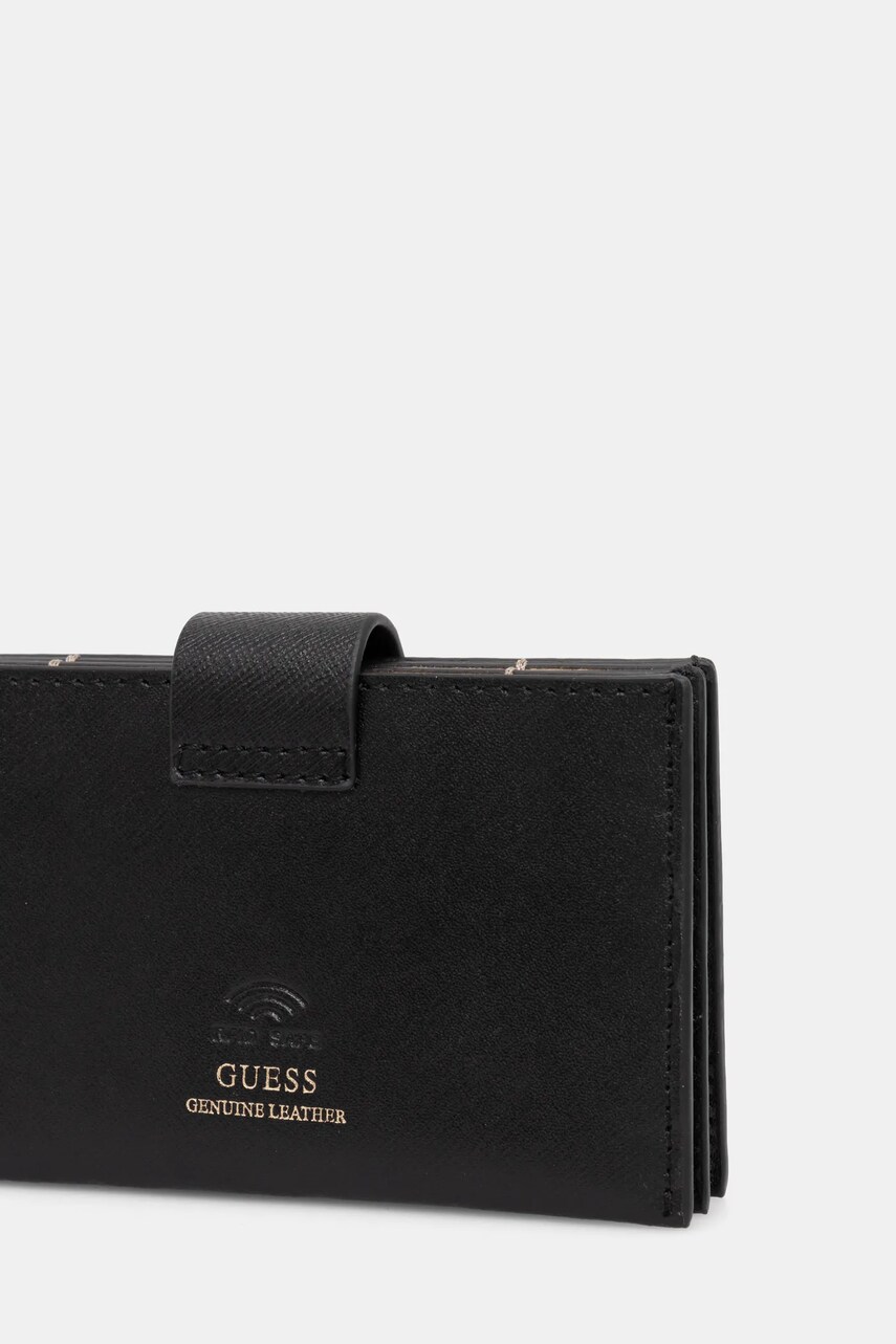 Шкіряний гаманець Guess MIRIAM жіночий колір чорний RW1773 P5201