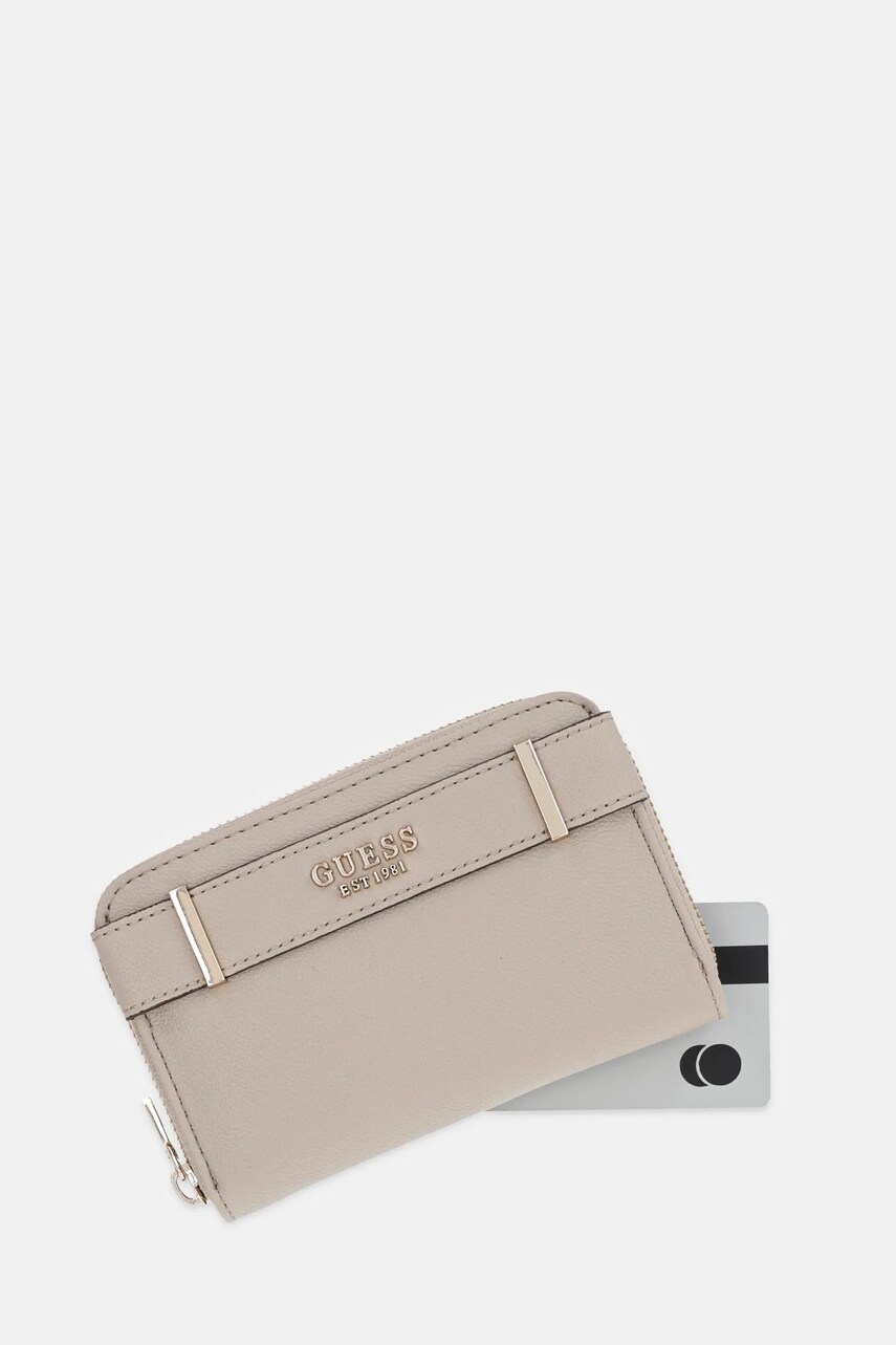 Гаманець Guess ANADELA жіночий колір бежевий SWBG96 33140