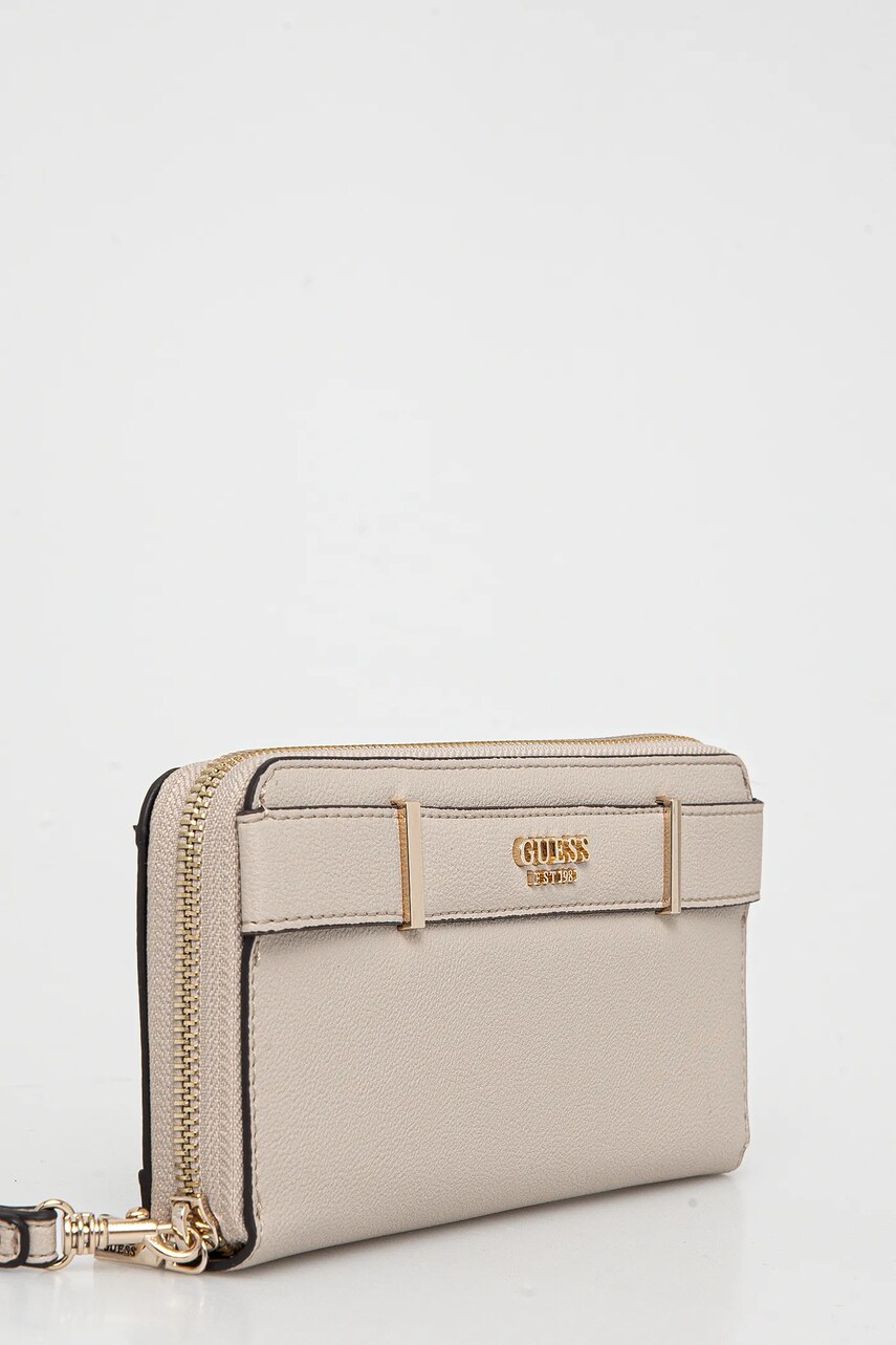 Гаманець Guess ANADELA жіночий колір бежевий SWBG96 33146