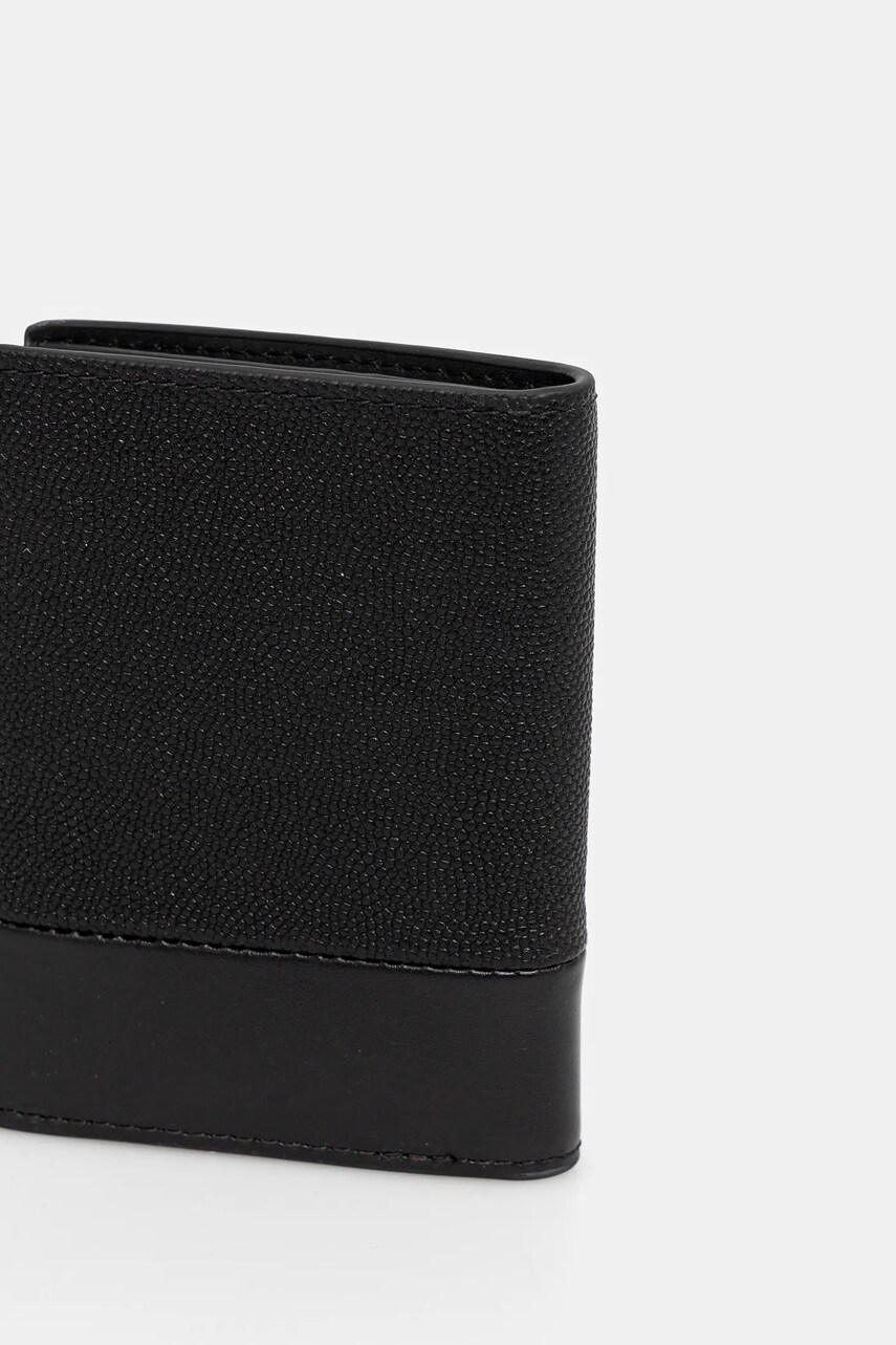 Шкіряний гаманець Calvin Klein чоловічий колір чорний K50K512679