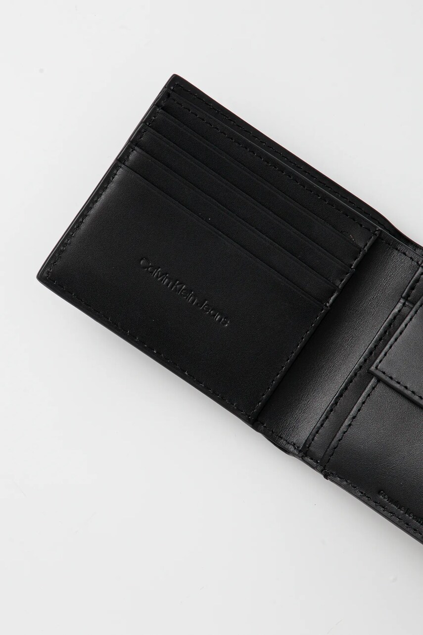 Шкіряний гаманець Calvin Klein Jeans чоловічий колір чорний LV04G1013G