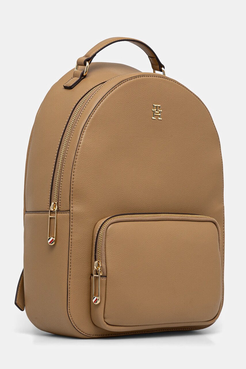Рюкзак Tommy Hilfiger жіночий колір коричневий великий однотонний AW0AW16915